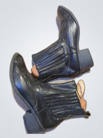 Black Leather Ankle Boots