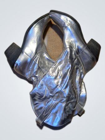 Silver Cowboy Boots