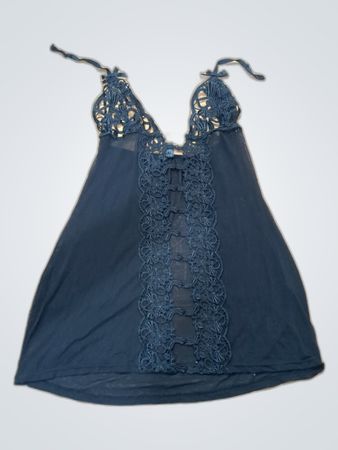 Ann Summers Black Lace Slip Dress