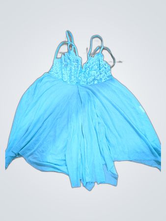 Unbranded Light Blue Lace Slip Dress
