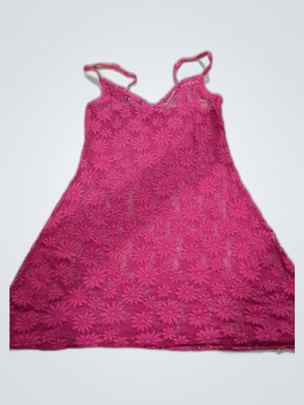 Pink Lace Mini Dress