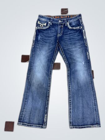 Rock Revival Embroidered Bootcut Jeans