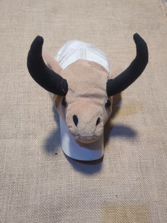 Peachie Pet Plush Bull Cap