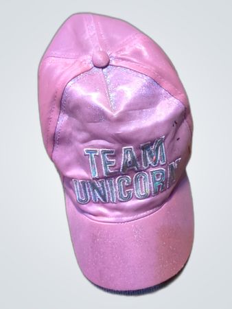 Peacocks Pink Shimmer Team Unicorn Baseball Cap