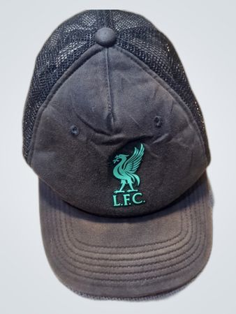 Liverpool FC Black Mesh Baseball Cap