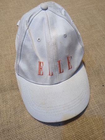 ELLE White Baseball Cap