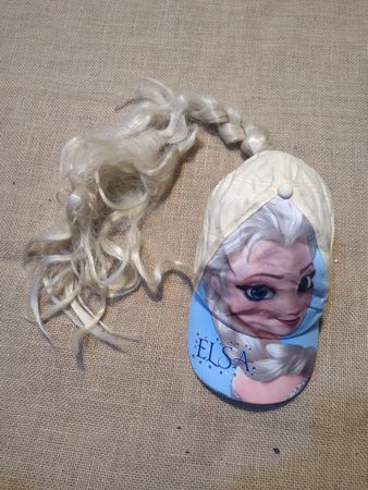 Disney Elsa Baseball Cap with Braided Hair