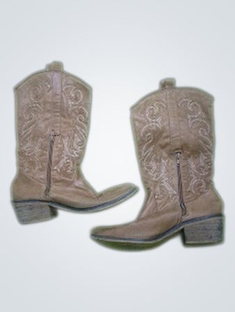 Brown Leather Cowboy Boots