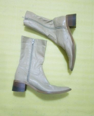 Unbranded Beige Leather Ankle Boots