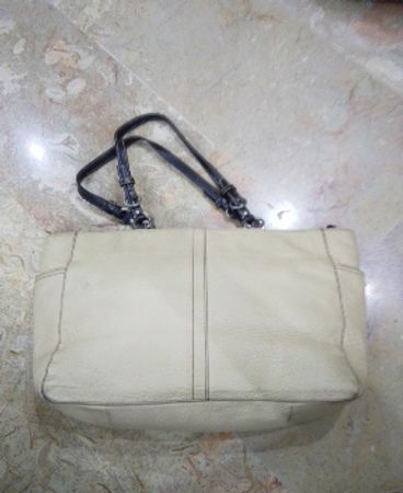 White Leather Handbag