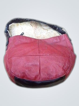 Red Leather Hobo Bag