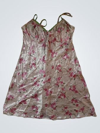 Floral Polyester Nightgown