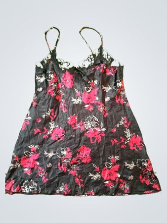 Marks & Spencer Autograph Black Floral Lace Slip Dress