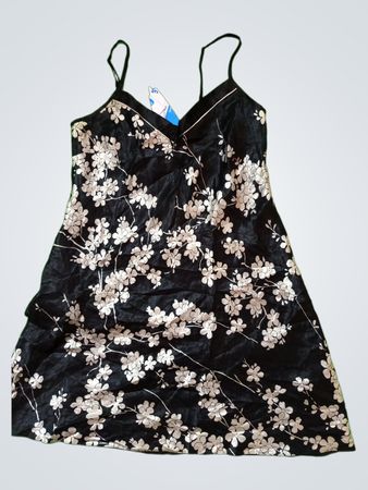Marks & Spencer Autograph Black Floral Slip Dress