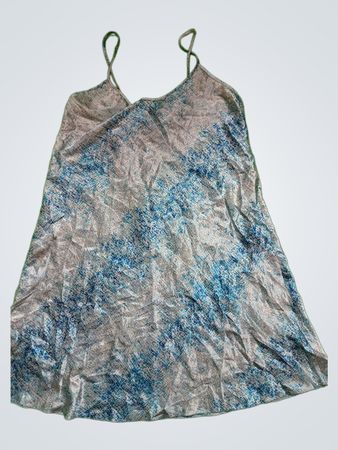 Blue Patterned Dress