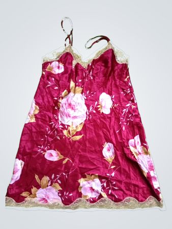 Women's Red Floral Nightdress