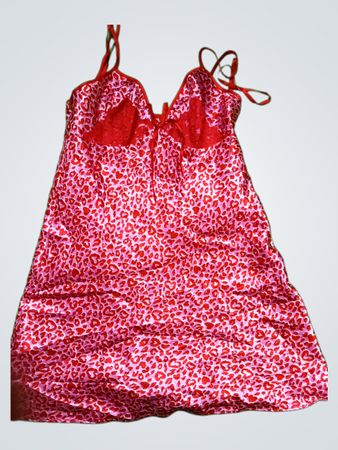 Women's Red Heart Pattern Dress