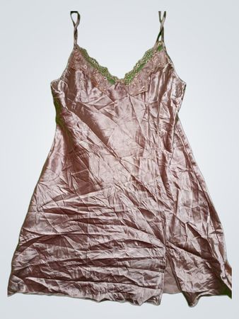 Pink Satin Nightgown