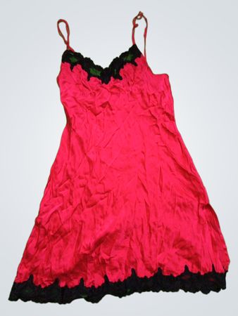 La Senza Red Satin Slip Dress