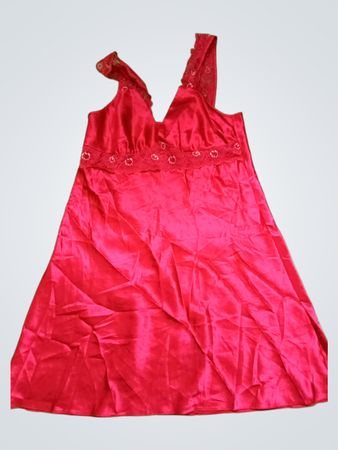 Red Satin Nightgown