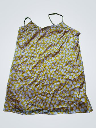 Topshop Yellow Leopard Print Cami Top
