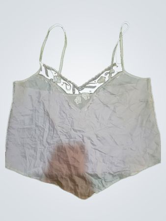 White Lace-Trimmed Bra