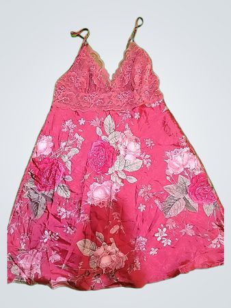 Pink Floral Lace Dress