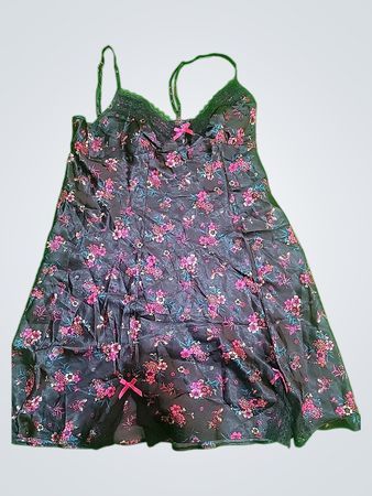 George Floral Satin Slip Dress