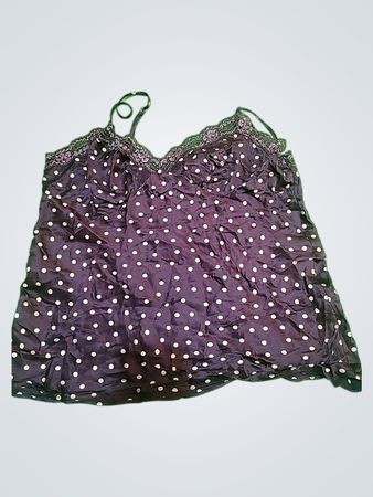 Next Polka Dot Lace Trim Silk Camisole