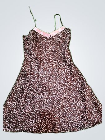 Brown Leopard Print Sleep Dress