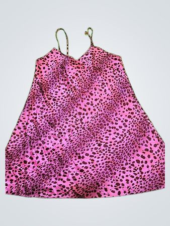 Pink Leopard Print Dress