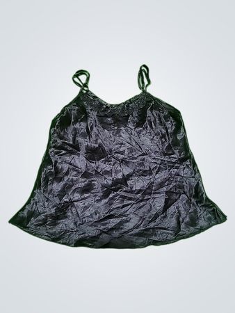 Unbranded Black Satin Cami Top