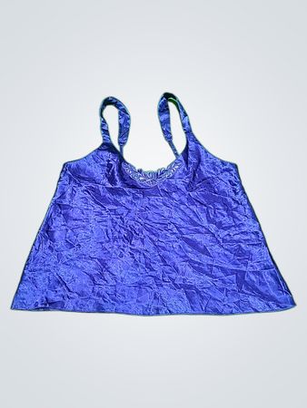 BHS Blue Satin Cami Top