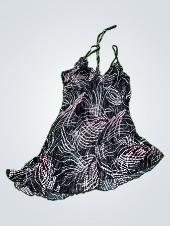 Black and Pink Floral Dress