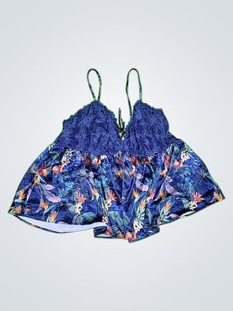 Blue Floral Top