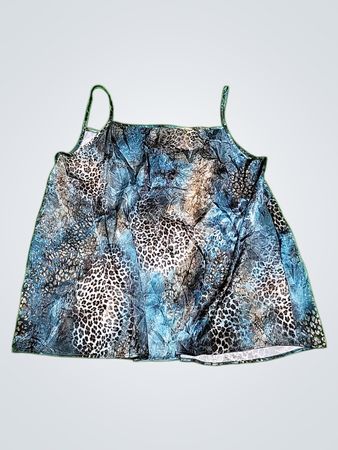 Blue Leopard Print Camisole