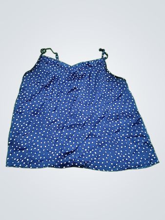 Blue Polka Dot Tank Top