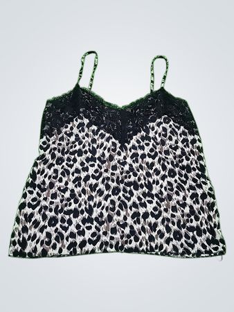 Leopard Print Lace Cami Top