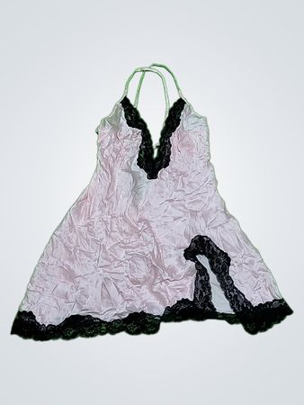 Pink Lace Trim Chemise