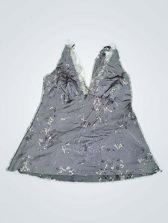 Gray Floral Pattern Camisole