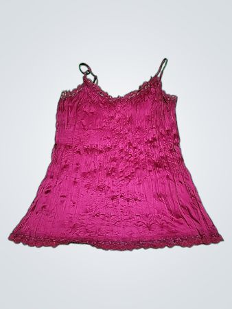 Pink Lace Trim Camisole
