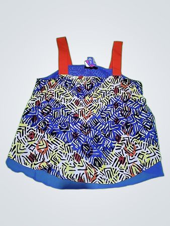 Blue Patterned Dress