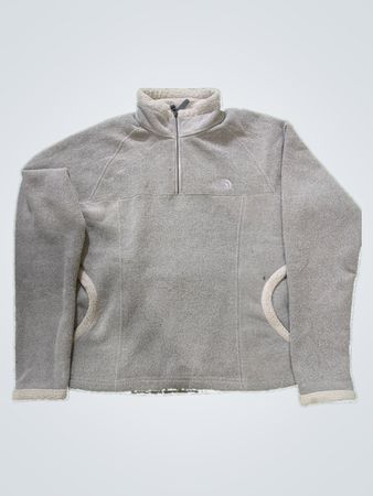The North Face Women's Grey Zip-Up Fleece Jacket