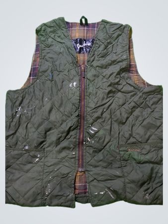 Barbour Green Quilted Vest