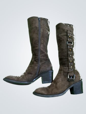 Brown Suede Boots