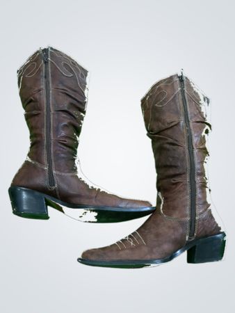 Brown Leather Cowboy Boots