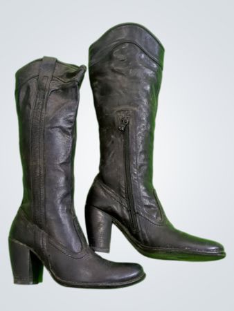 Nero Giardini Black Leather Boots