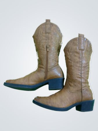 Brown Leather Cowboy Boots