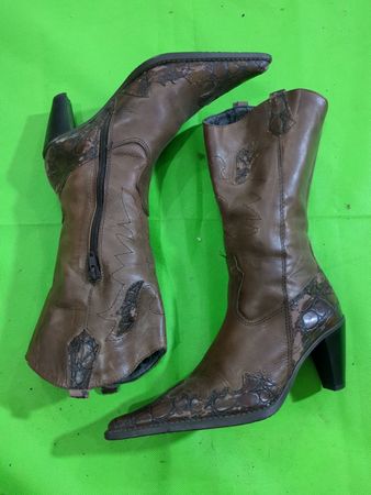 Brown Leather Cowboy Boots