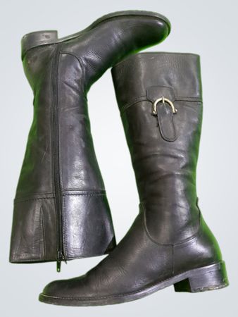 Veragomma Black Leather Boots